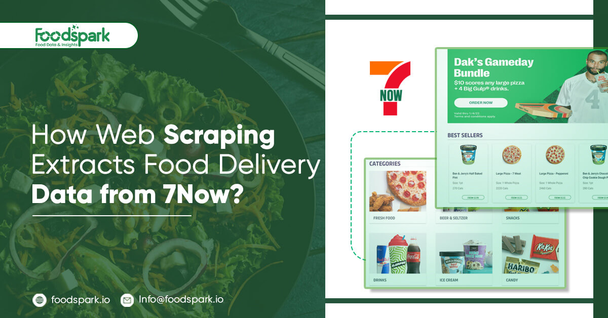 How Web Scraping Extracts Food Delivery Data from 7Now?