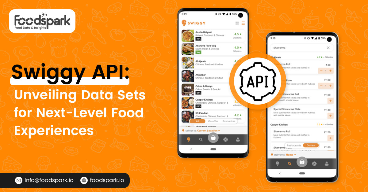 Swiggy API - Data Sets for Next-Level Food Experiences
