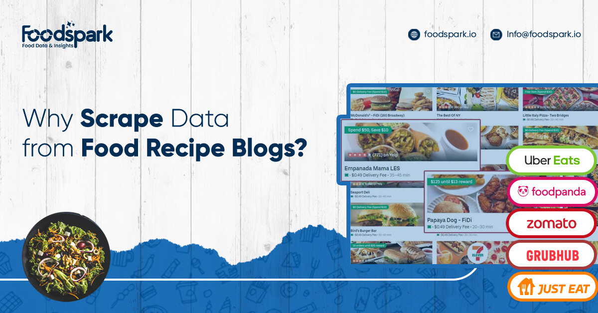 Why Scrape Data from Food Recipe Blogs?