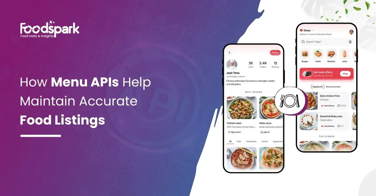 How Menu APIs Help Maintain Accurate Food Listings