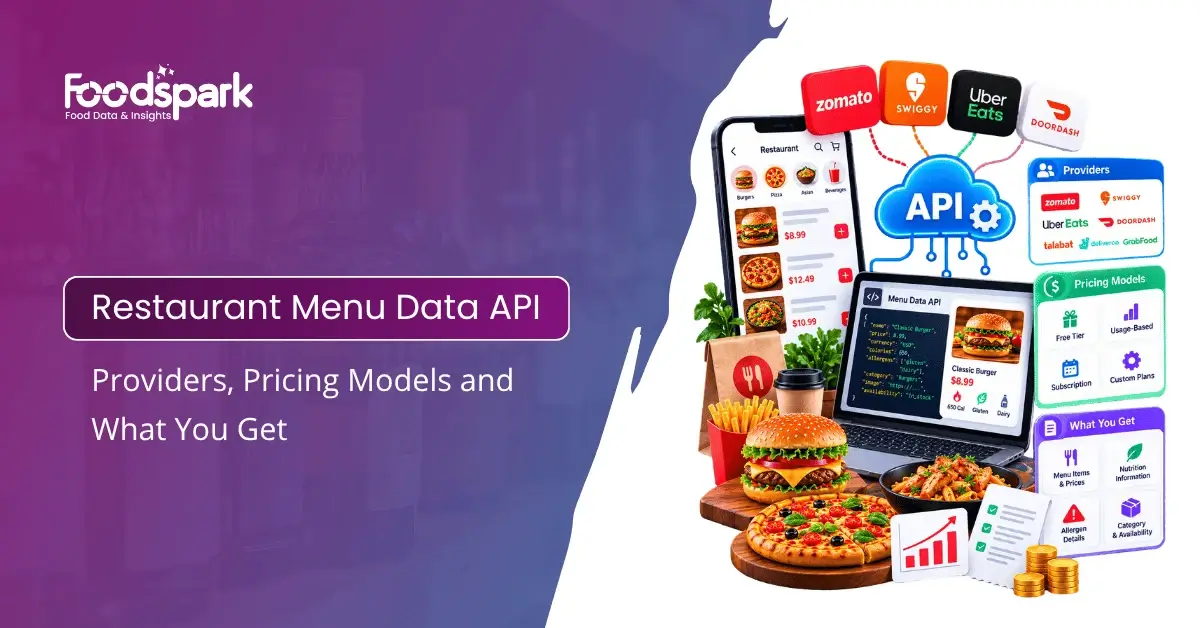 Restaurant Menu Data API Providers, Pricing Models and What You Get